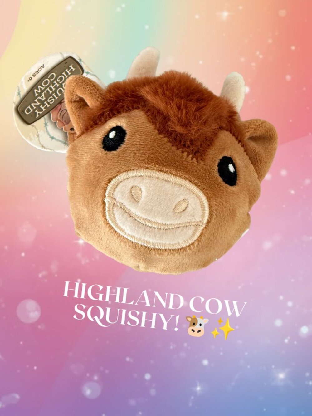 NEW!! 🐮✨ Squishland | Highland Cow Plush Squishy